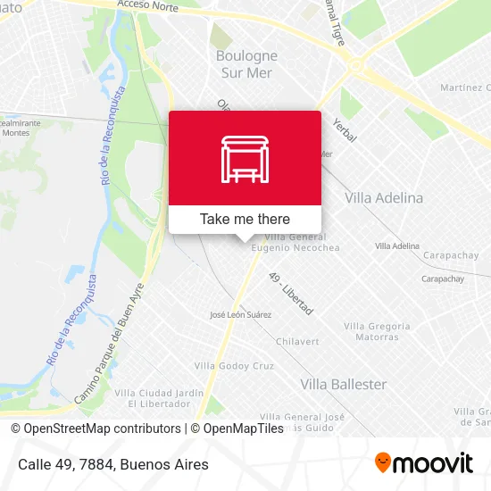 Calle 49, 7884 map