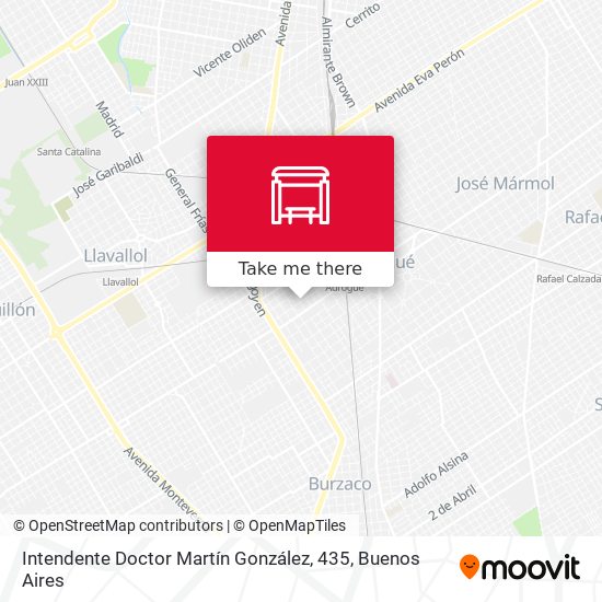 Mapa de Intendente Doctor Martín González, 435
