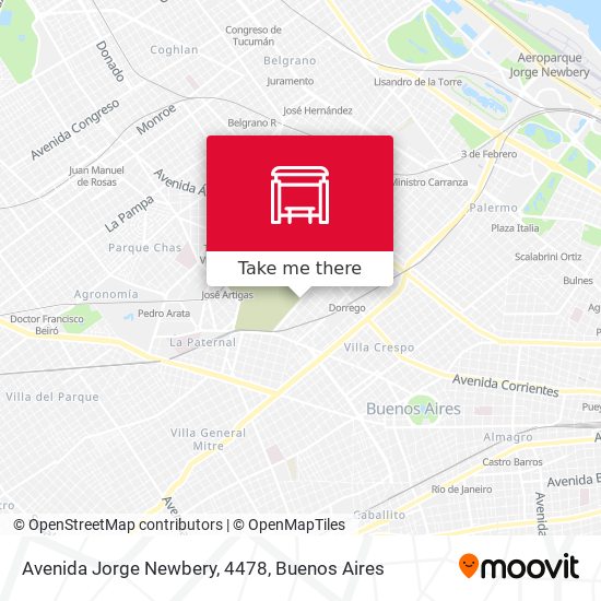 Mapa de Avenida Jorge Newbery, 4478