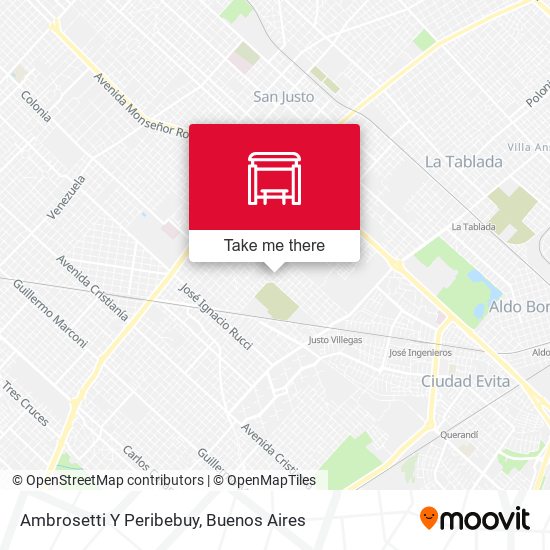Ambrosetti Y Peribebuy map