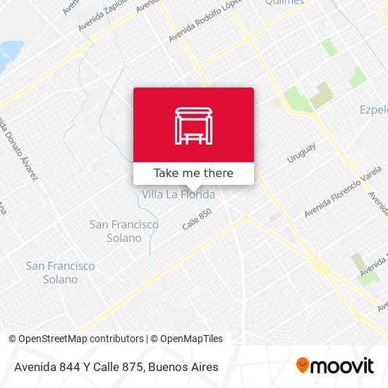 Avenida 844 Y Calle 875 map