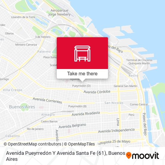 Mapa de Avenida Pueyrredón Y Avenida Santa Fe (61)