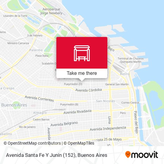 Avenida Santa Fe Y Junín (152) map