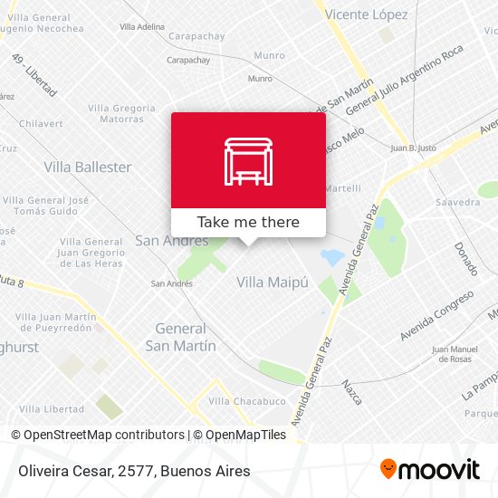 Oliveira Cesar, 2577 map
