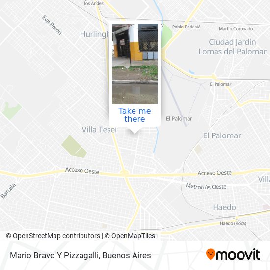 Mapa de Mario Bravo Y Pizzagalli
