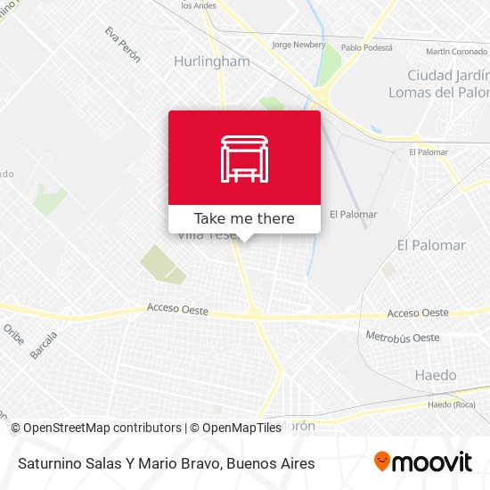 Saturnino Salas Y Mario Bravo map