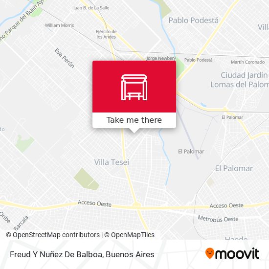 Freud Y Nuñez De Balboa map