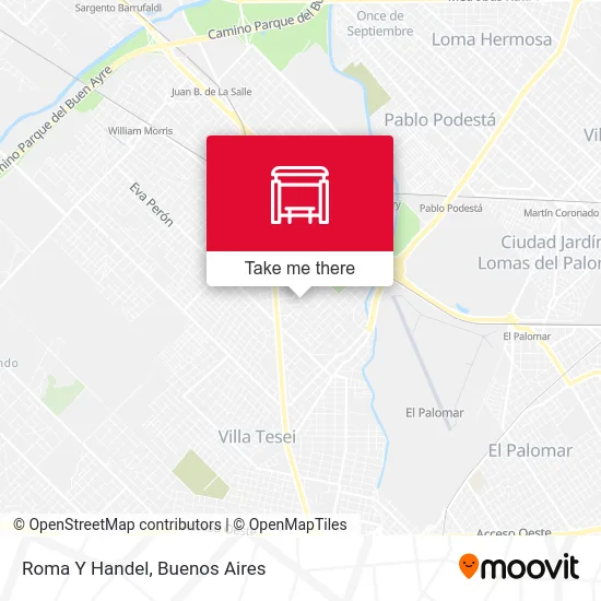 Roma Y Handel map