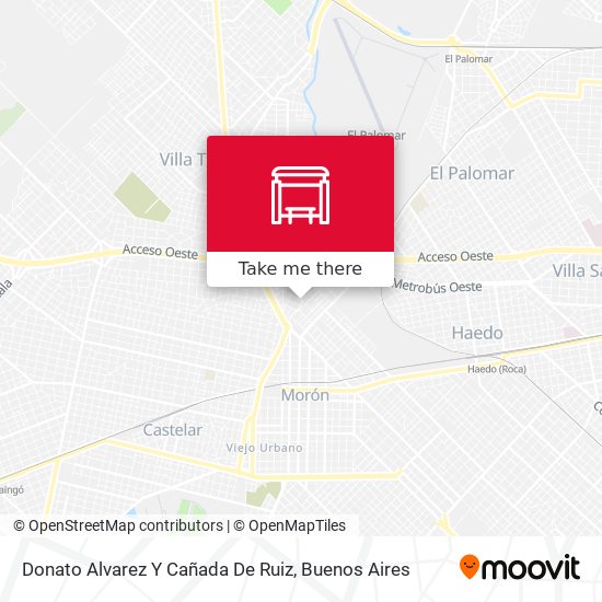 Mapa de Donato Alvarez Y Cañada De Ruiz