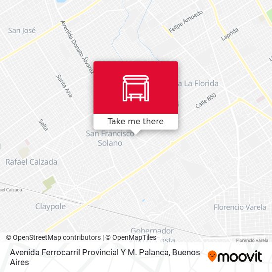 Avenida Ferrocarril Provincial Y M. Palanca map