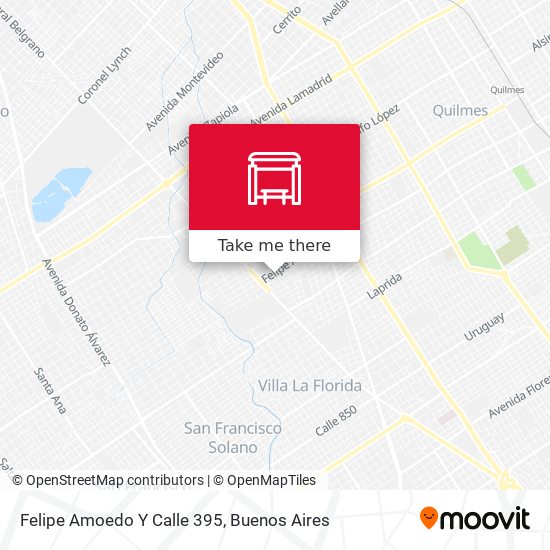 Felipe Amoedo Y Calle 395 map