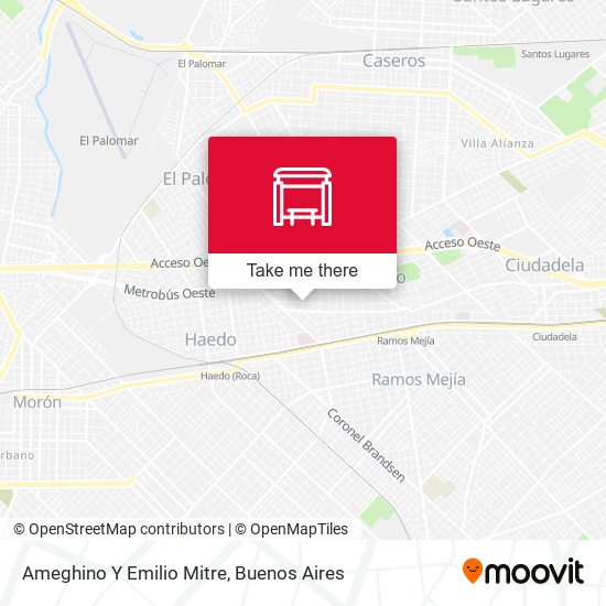 Ameghino Y Emilio Mitre map