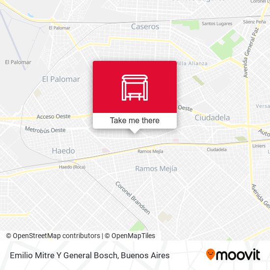 Emilio Mitre Y General Bosch map