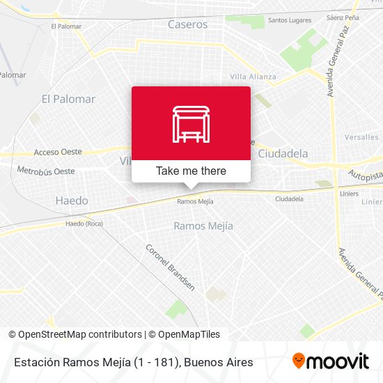Estación Ramos Mejía (1 - 181) map