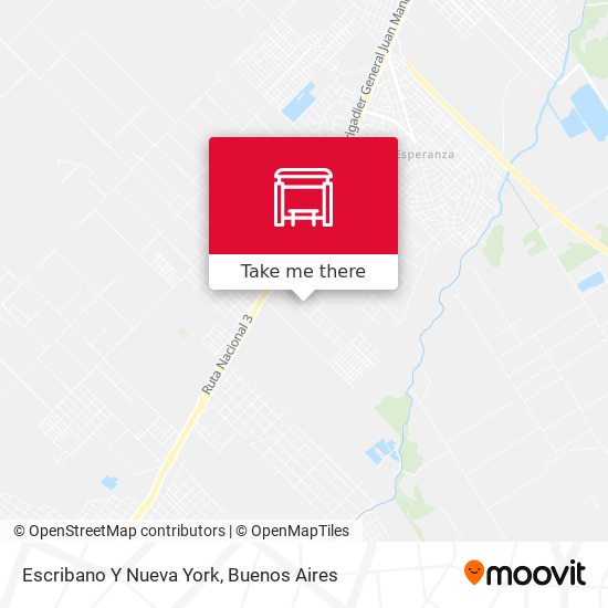 Mapa de Escribano Y Nueva York