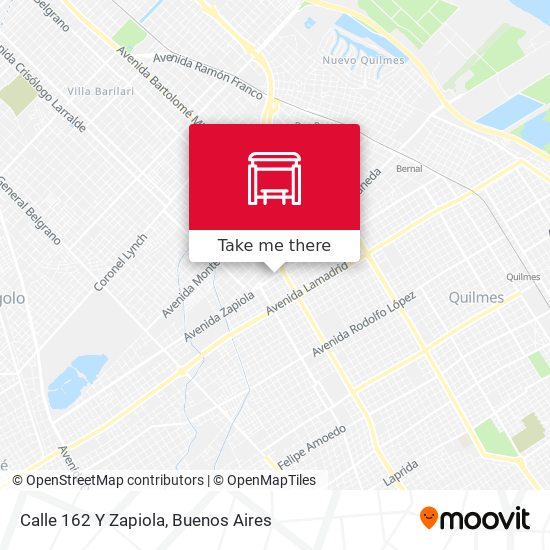 Mapa de Calle 162 Y Zapiola