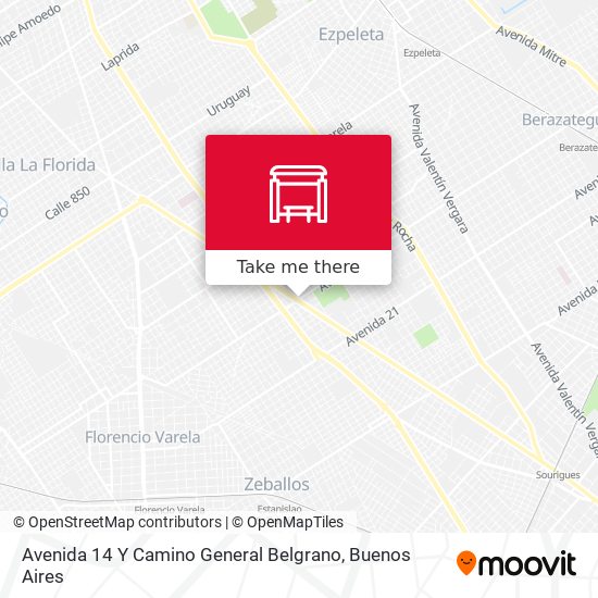 Mapa de Avenida 14 Y Camino General Belgrano