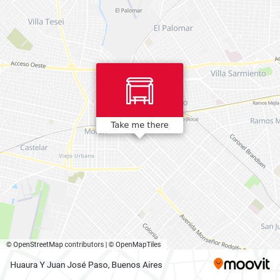 Huaura Y Juan José Paso map