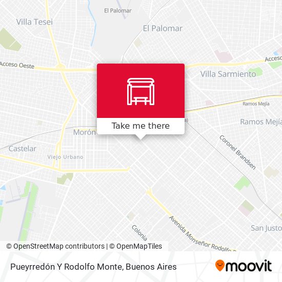 Pueyrredón Y Rodolfo Monte map