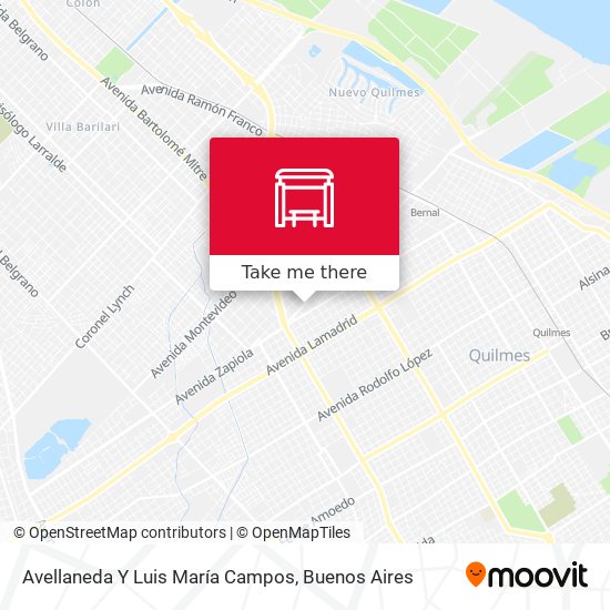 Avellaneda Y Luis María Campos map