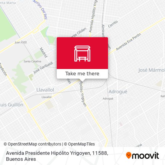 Avenida Presidente Hipólito Yrigoyen, 11588 map