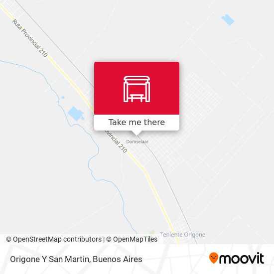 Origone Y San Martin map