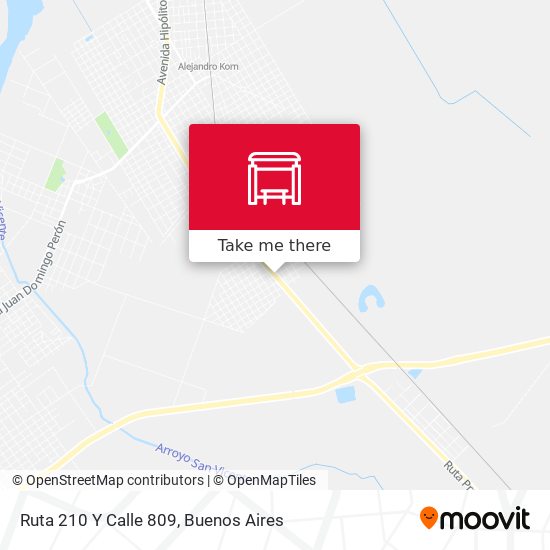 Ruta 210 Y Calle 809 map