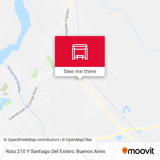 Mapa de Ruta 210 Y Santiago Del Estero