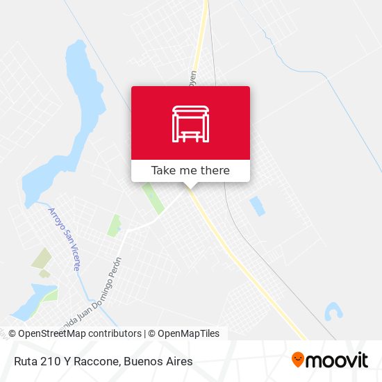 Mapa de Ruta 210 Y Raccone