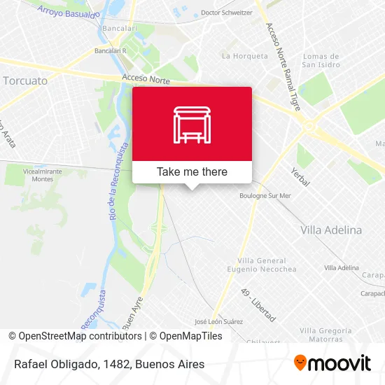 Rafael Obligado, 1482 map