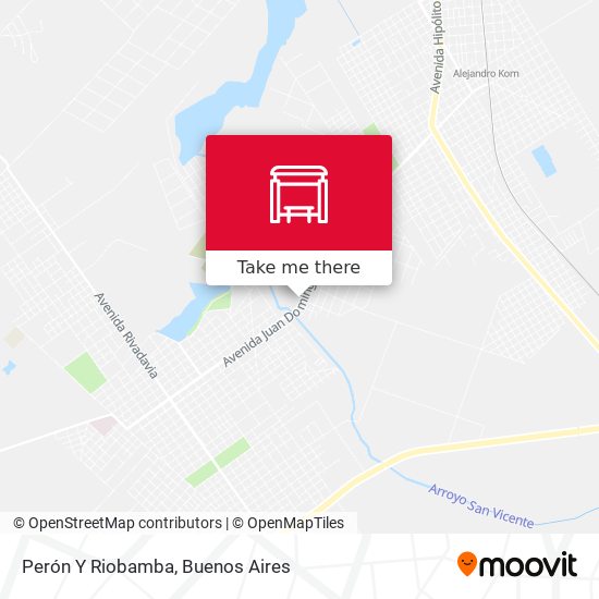 Perón Y Riobamba map