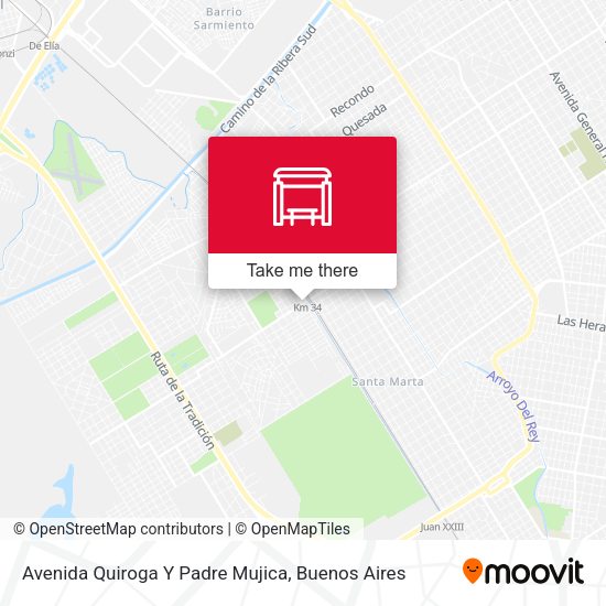 Avenida Quiroga Y Padre Mujica map