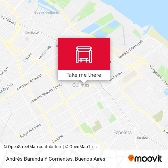 Andrés Baranda Y Corrientes map