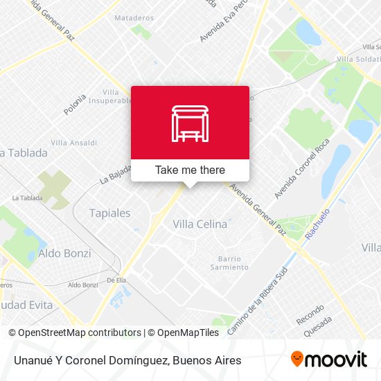 Unanué Y Coronel Domínguez map