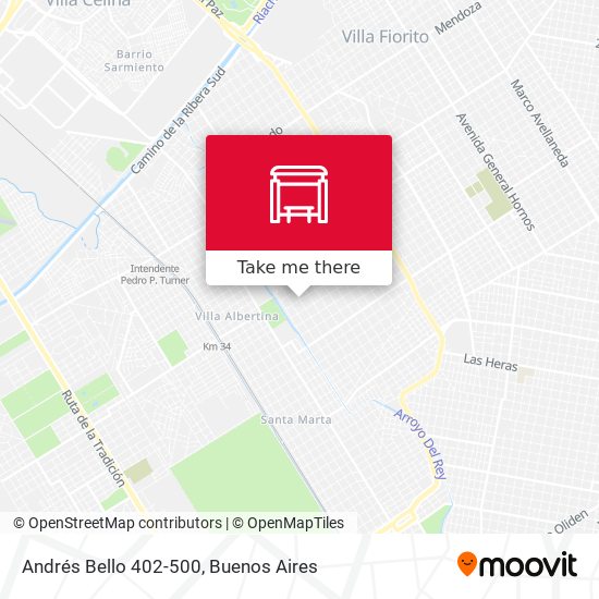 Mapa de Andrés Bello 402-500