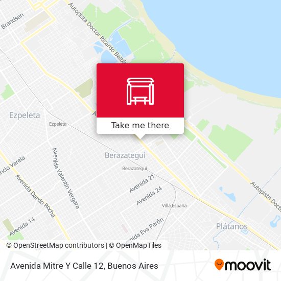 Avenida Mitre Y Calle 12 map