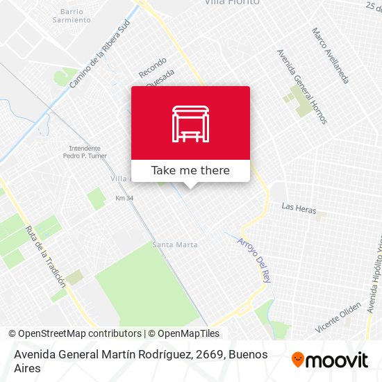 Avenida General Martín Rodríguez, 2669 map