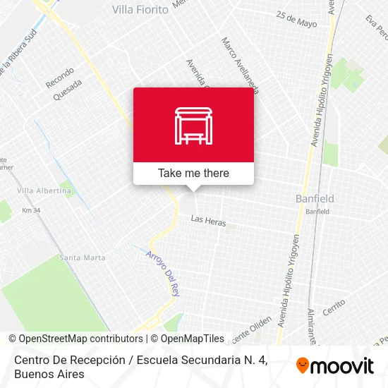 Centro De Recepción / Escuela Secundaria N. 4 map