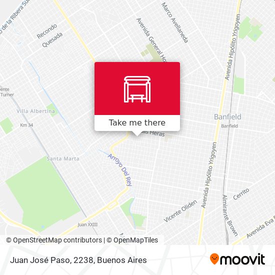 Juan José Paso, 2238 map