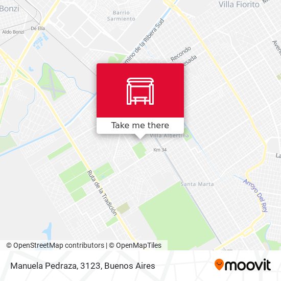 Manuela Pedraza, 3123 map