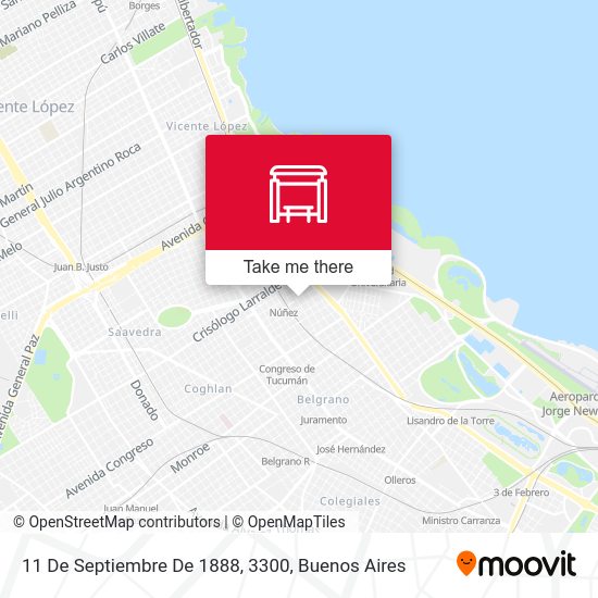 Mapa de 11 De Septiembre De 1888, 3300