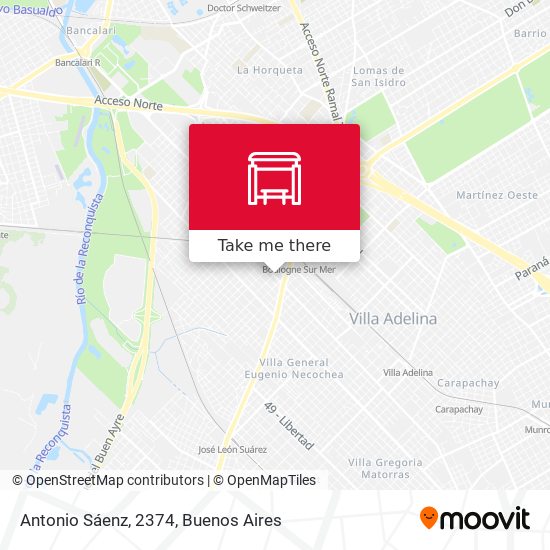 Antonio Sáenz, 2374 map