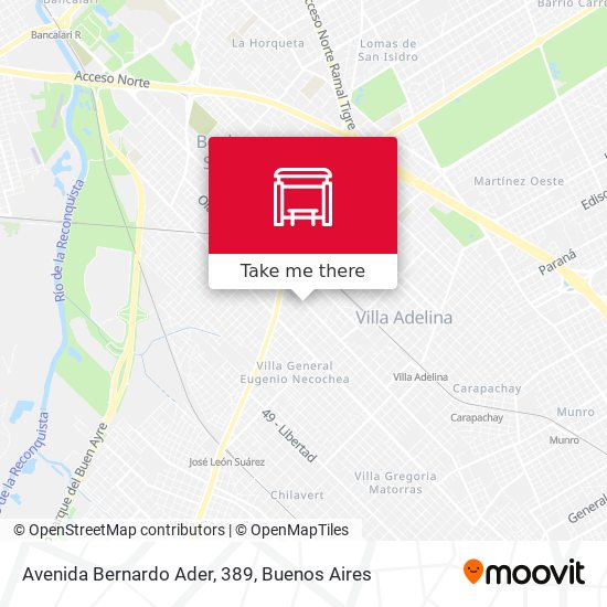 Avenida Bernardo Ader, 389 map
