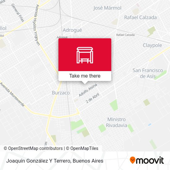 Joaquín González Y Terrero map