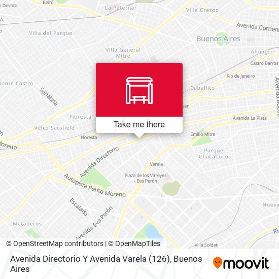 Avenida Directorio Y Avenida Varela (126) map