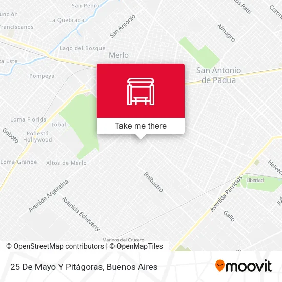 25 De Mayo Y Pitágoras map
