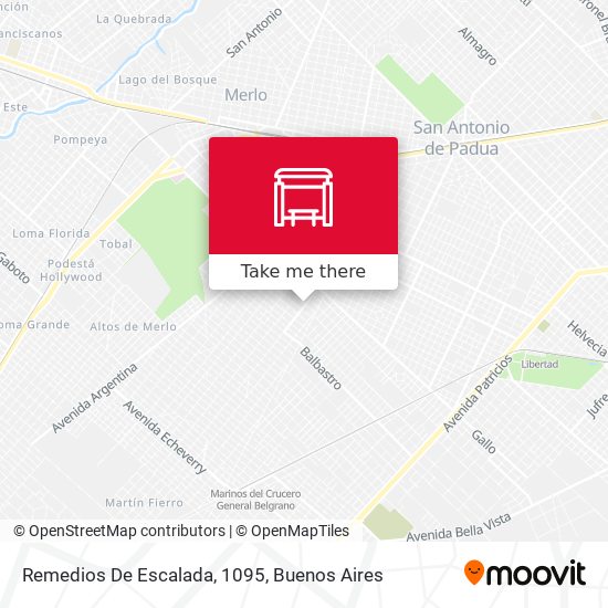 Mapa de Remedios De Escalada, 1095