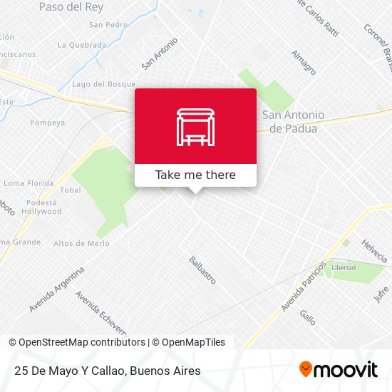 Mapa de 25 De Mayo Y Callao