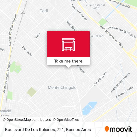 Boulevard De Los Italianos, 721 map