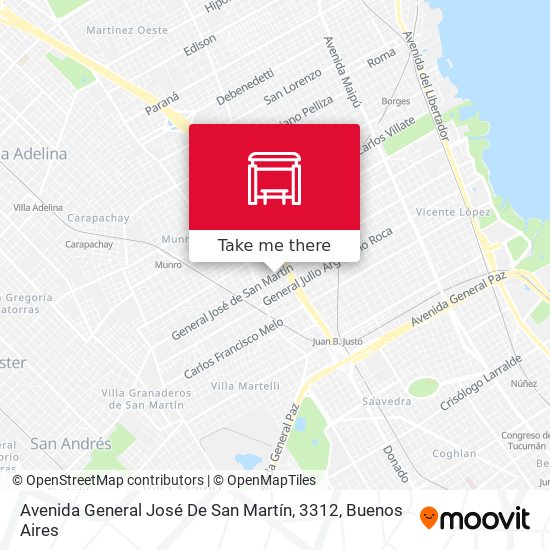 Avenida General José De San Martín, 3312 map